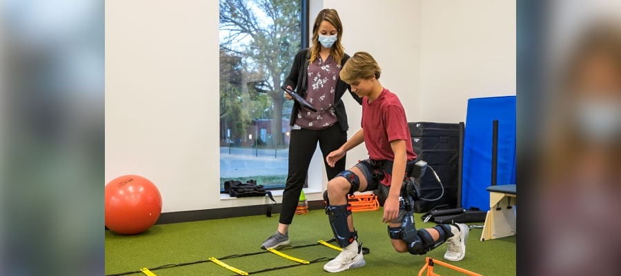 boy exercising
