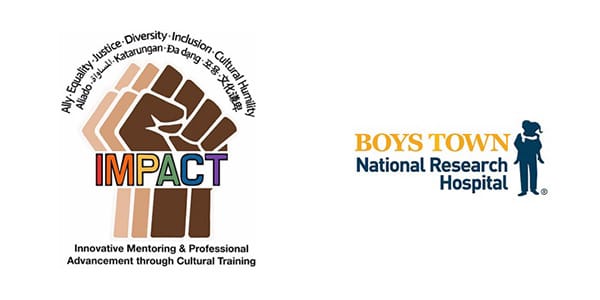 IMPACT (Innovative Mentoring and Professional Advancement through Cultural Training) and Boys Town logos