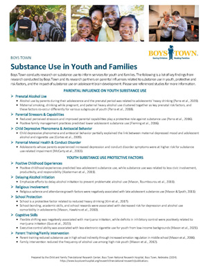 Substance Use in Youth & Families