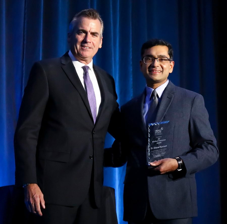 Sharad Kunnath, M.D., Gastroenterologist, Receives Foundation Award