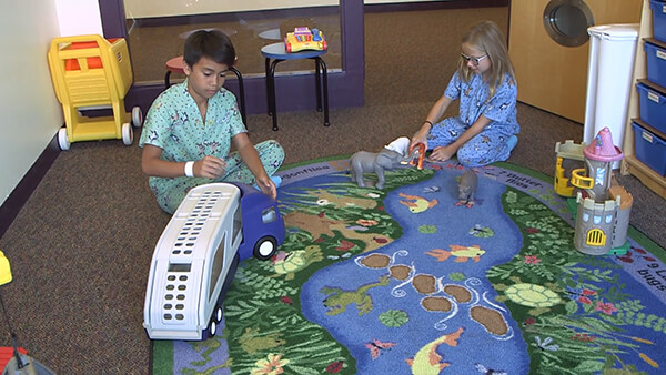 Inpatient pediatric care provides acute care hospitalization. 